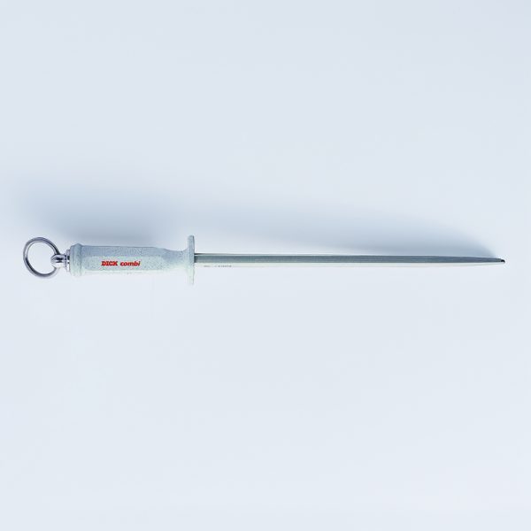 F.Dick DICKORON HYGIENIC Sharpening Steel, Regular/Ultra Fine Cut, 12" Round