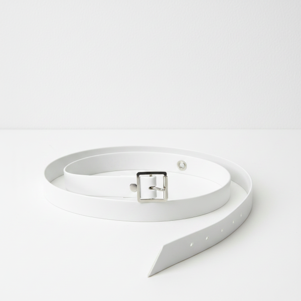 PVC Butchers Belt, White, 48"