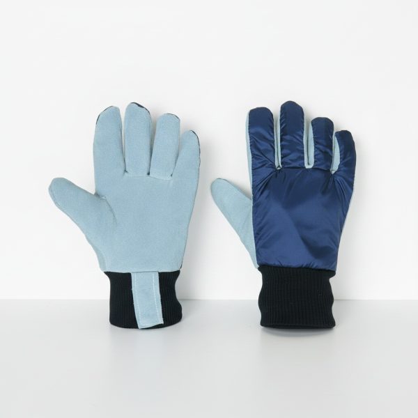 Argus Blue Leather Freezer Gloves Large