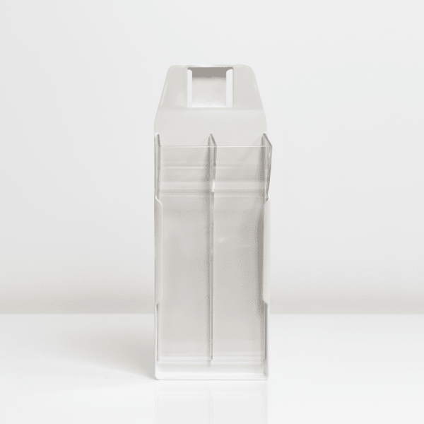 Double Knife Scabbard, White, Clear Front, 250mm