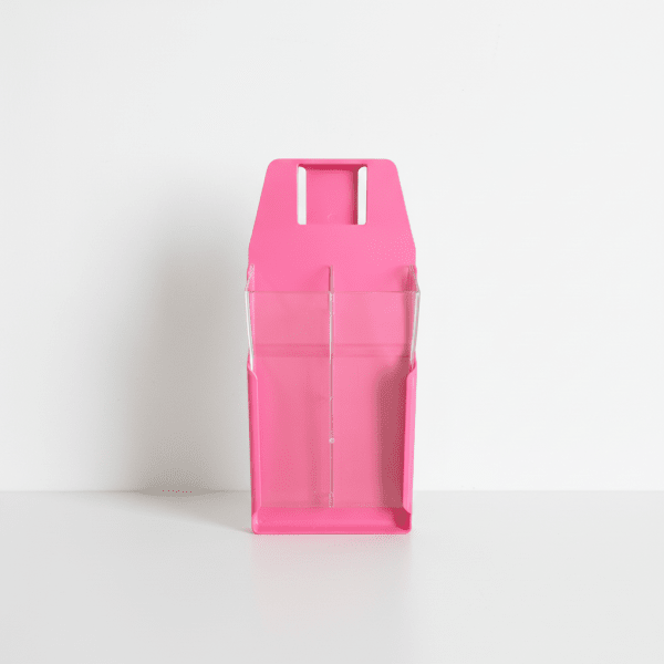 Double Knife Scabbard, Pink, Clear Front 200mm